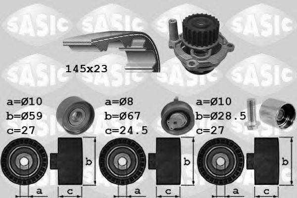 SASIC 3906068 Водяний насос + комплект зубчастого ременя