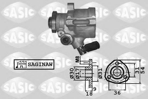 SASIC 7076039 Гідравлічний насос, кермо