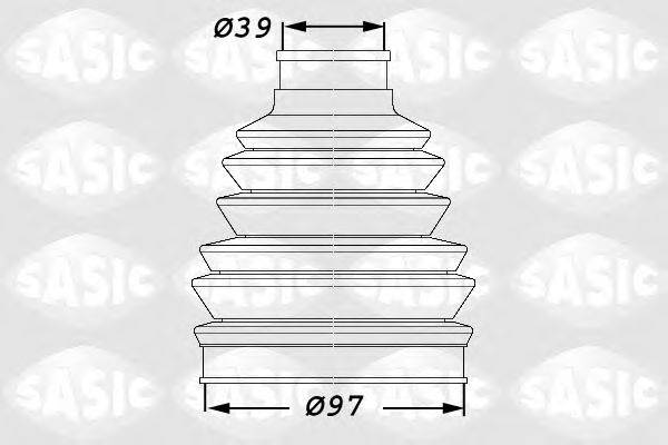 SASIC 1900005 Комплект пильника, приводний вал