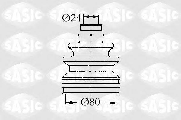 SASIC 4003448 Комплект пильника, приводний вал