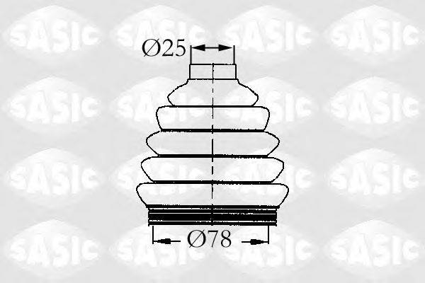 SASIC 9004720 Комплект пильника, приводний вал