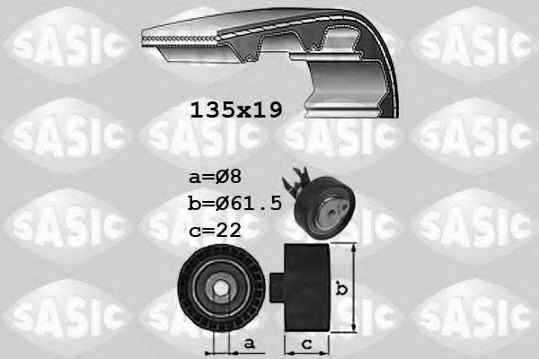 SASIC 1756057 Комплект ременя ГРМ