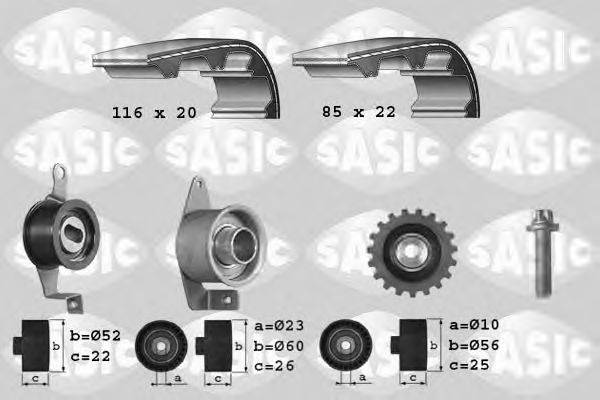 SASIC 1756010 Комплект ременя ГРМ