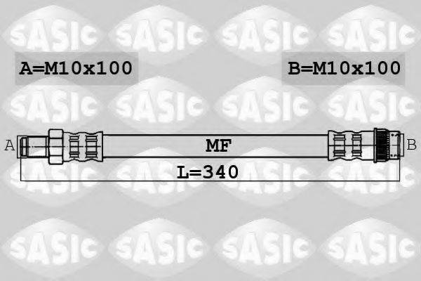 SASIC 6604011 Гальмівний шланг