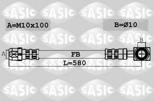 SASIC 6606021 Гальмівний шланг