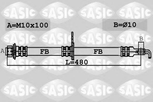 SASIC 6606051 Гальмівний шланг