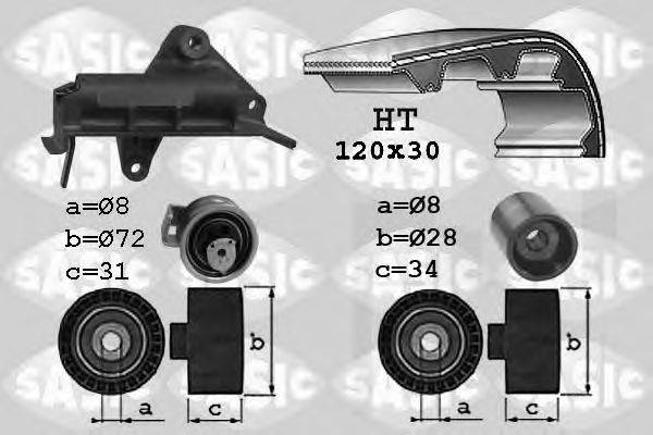 SASIC 1756019 Комплект ременя ГРМ