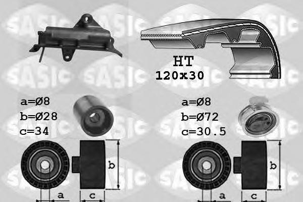 SASIC 1756020 Комплект ременя ГРМ