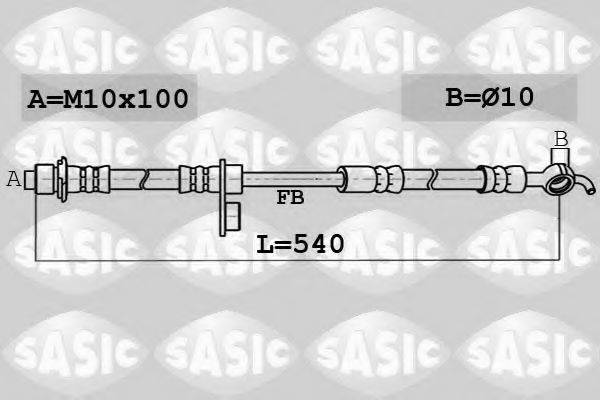 SASIC 6606139 Гальмівний шланг