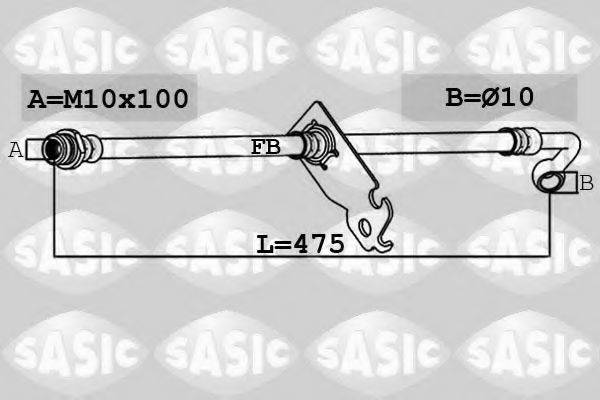 SASIC 6606205 Гальмівний шланг