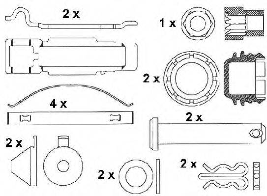 DURON DCV1275BFE Комплект гальмівних колодок, дискове гальмо