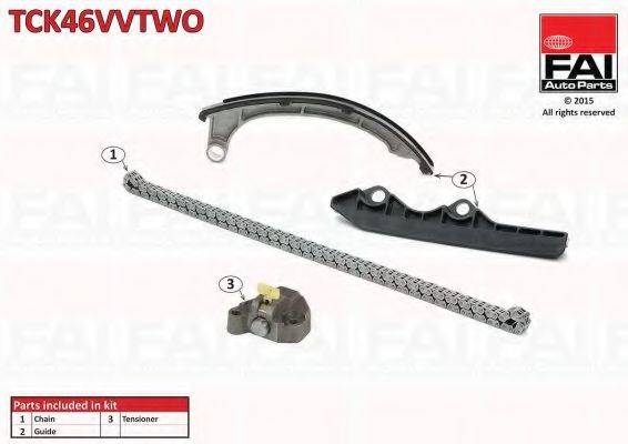 FAI AUTOPARTS TCK46VVTWO Комплект мети приводу розподільного валу