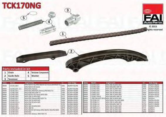 FAI AUTOPARTS TCK170NG Комплект мети приводу розподільного валу