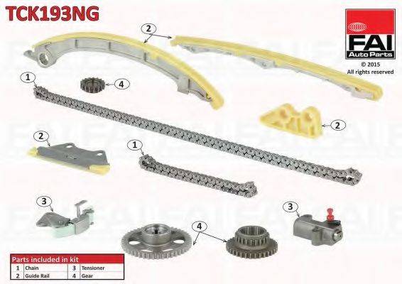 FAI AUTOPARTS TCK193NG Комплект мети приводу розподільного валу