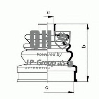 JP GROUP 5653700119 Комплект пильника, приводний вал