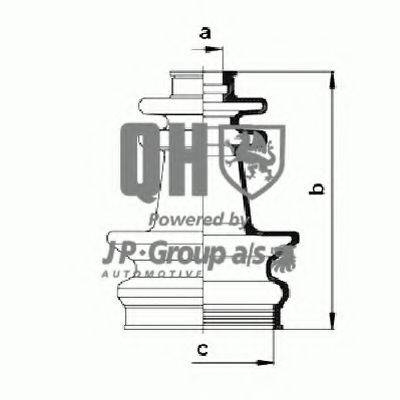 JP GROUP 1553700159 Комплект пильника, приводний вал