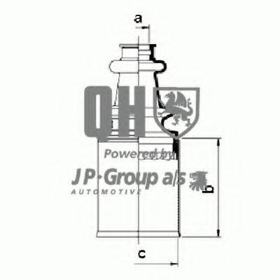 JP GROUP 3143700919 Комплект пильника, приводний вал