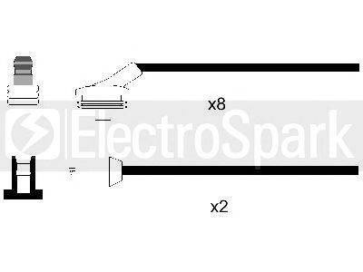 STANDARD OEK636 Комплект дротів запалювання