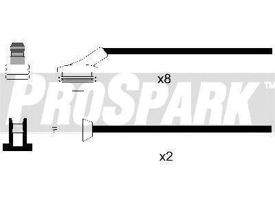 STANDARD OES1255 Комплект дротів запалювання