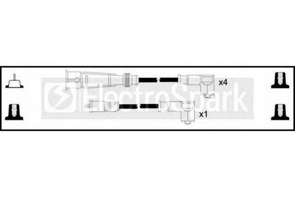 STANDARD OEK969 Комплект дротів запалювання