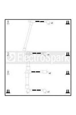 STANDARD OEK373 Комплект дротів запалювання