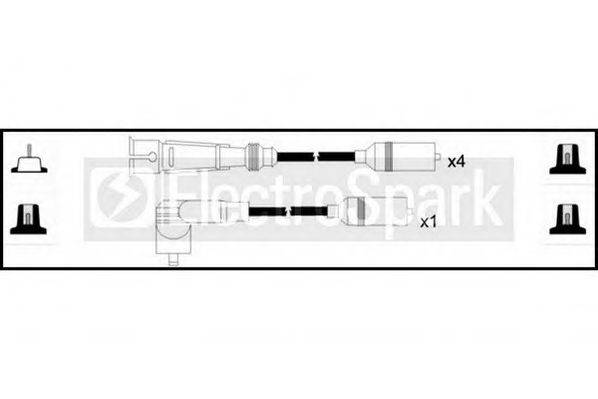 STANDARD OEK1004 Комплект дротів запалювання