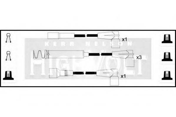 STANDARD OEF049 Комплект дротів запалювання