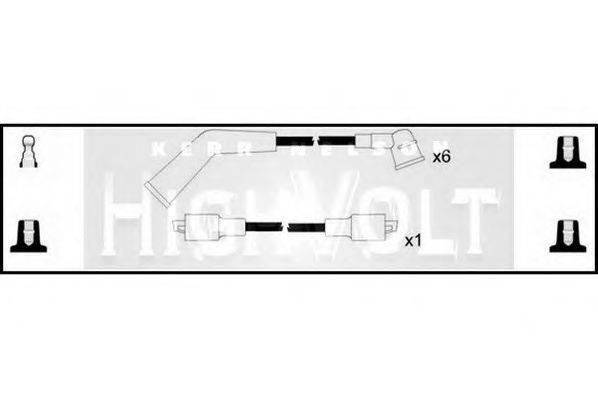 STANDARD OEF575 Комплект дротів запалювання