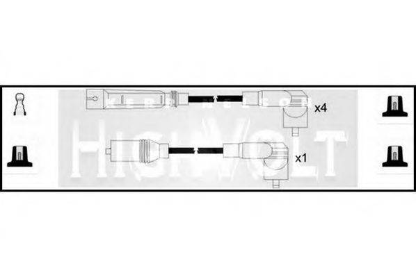 STANDARD OEF772 Комплект дротів запалювання