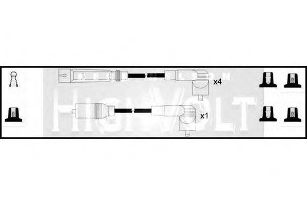 STANDARD OEF677 Комплект дротів запалювання