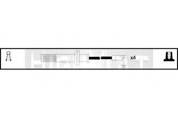 STANDARD OEF297 Комплект дротів запалювання