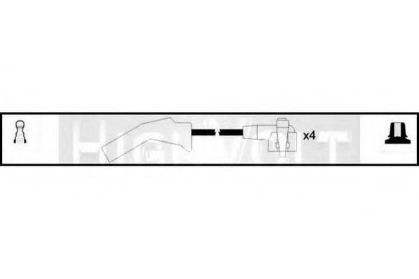 STANDARD OEF212 Комплект дротів запалювання