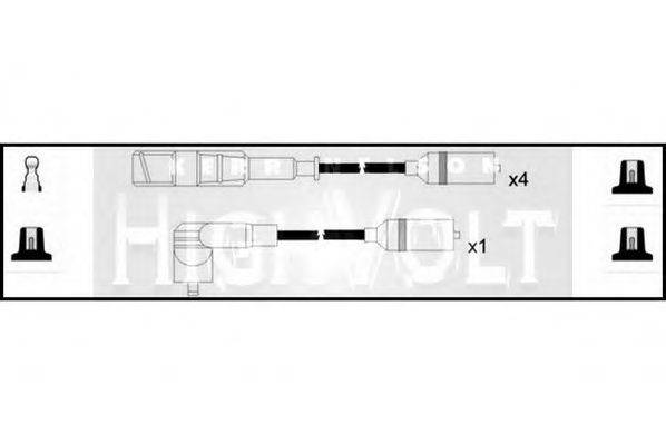 STANDARD OEF598 Комплект дротів запалювання