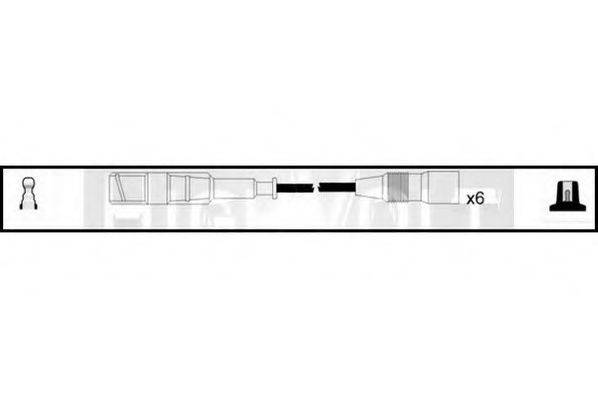 STANDARD OEF338 Комплект дротів запалювання