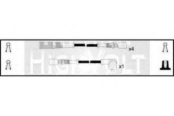 STANDARD OEF052 Комплект дротів запалювання