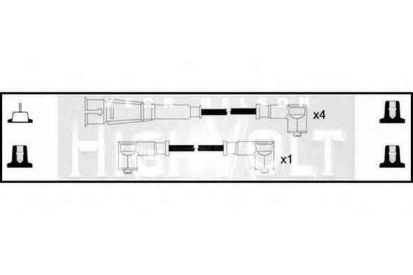 STANDARD OEF373 Комплект дротів запалювання