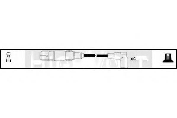 STANDARD OEF221 Комплект дротів запалювання