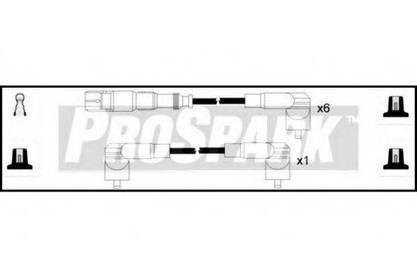 STANDARD OES1156 Комплект дротів запалювання