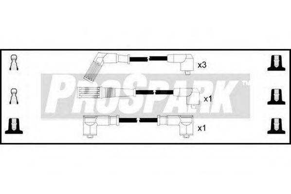 STANDARD OES1211 Комплект дротів запалювання