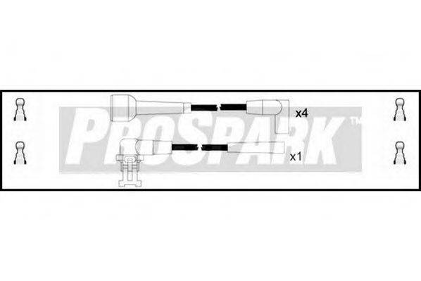 STANDARD OES143 Комплект дротів запалювання