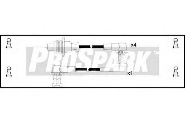 STANDARD OES184 Комплект дротів запалювання