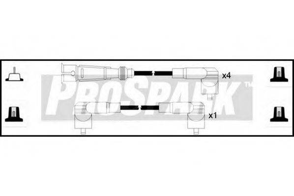 STANDARD OES436 Комплект дротів запалювання