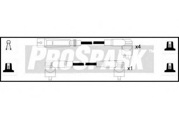 STANDARD OES586 Комплект дротів запалювання