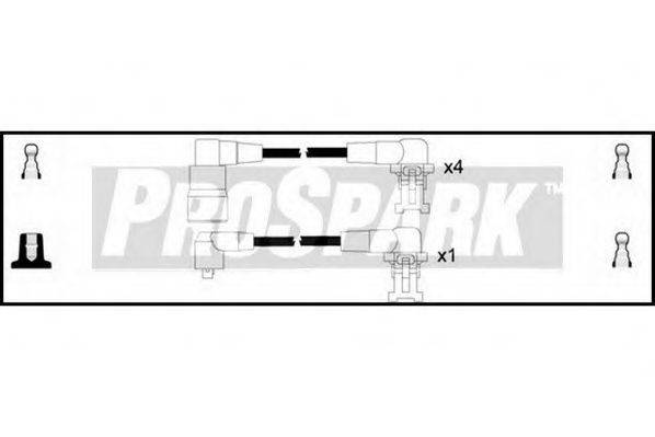 STANDARD OES628 Комплект дротів запалювання