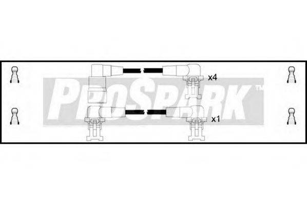 STANDARD OES630 Комплект дротів запалювання