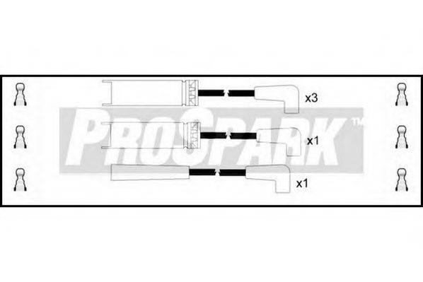 STANDARD OES719 Комплект дротів запалювання