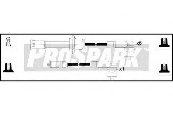 STANDARD OES763 Комплект дротів запалювання