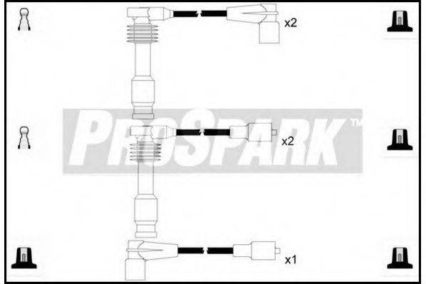 STANDARD OES779 Комплект дротів запалювання