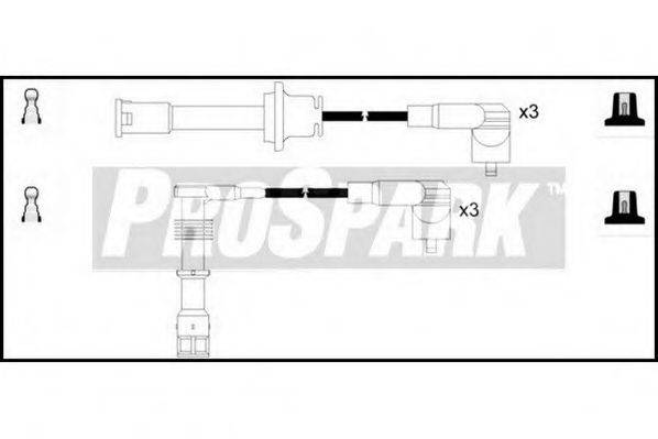 STANDARD OES795 Комплект дротів запалювання