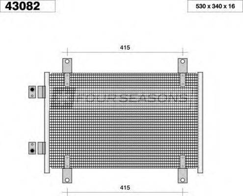 STANDARD F443082 Конденсатор, кондиціонер